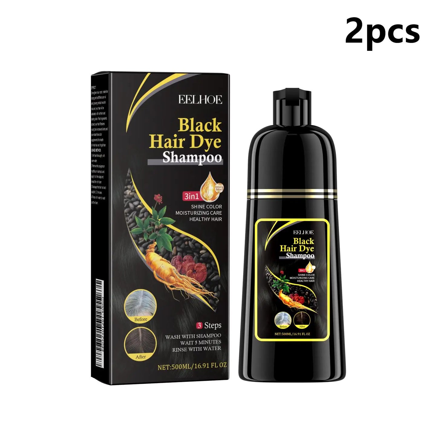 EELHOE Herbal Hair Darkening Shampoo | Polygonum & Ginseng