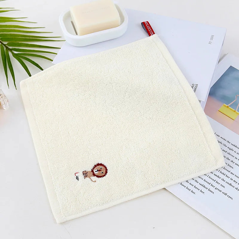 MOONBIFFY Cotton Baby Washcloths | Cartoon Newborn Bath Towel