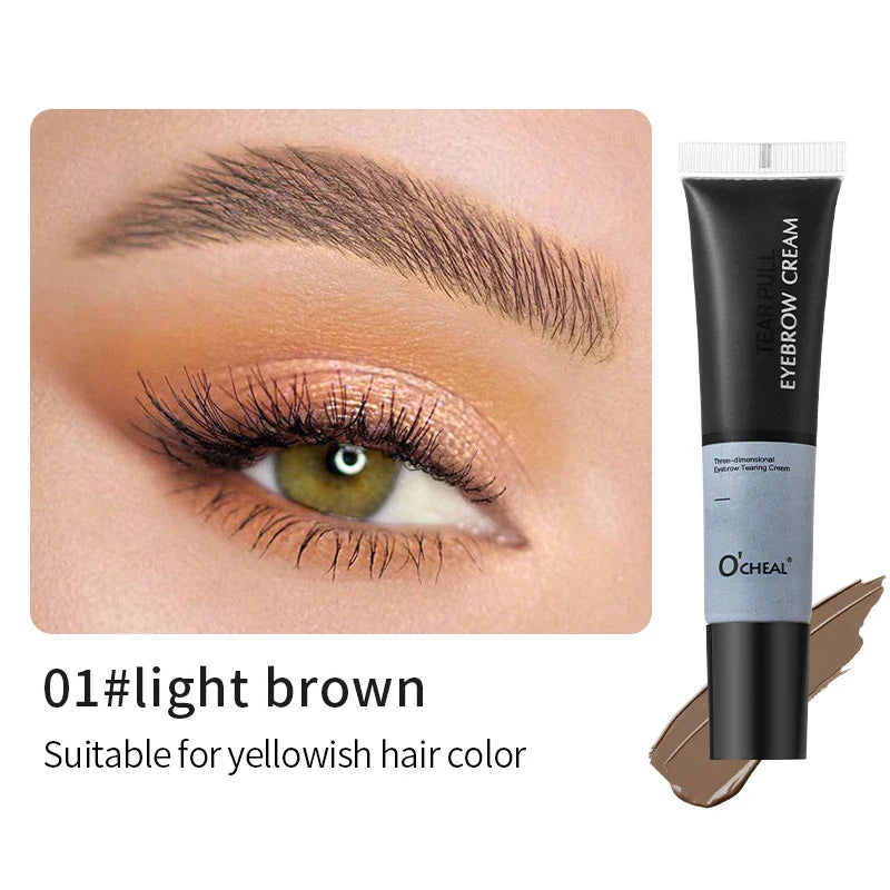 Tear-Off Eyebrow Dye Cream – Waterproof & Natural Look