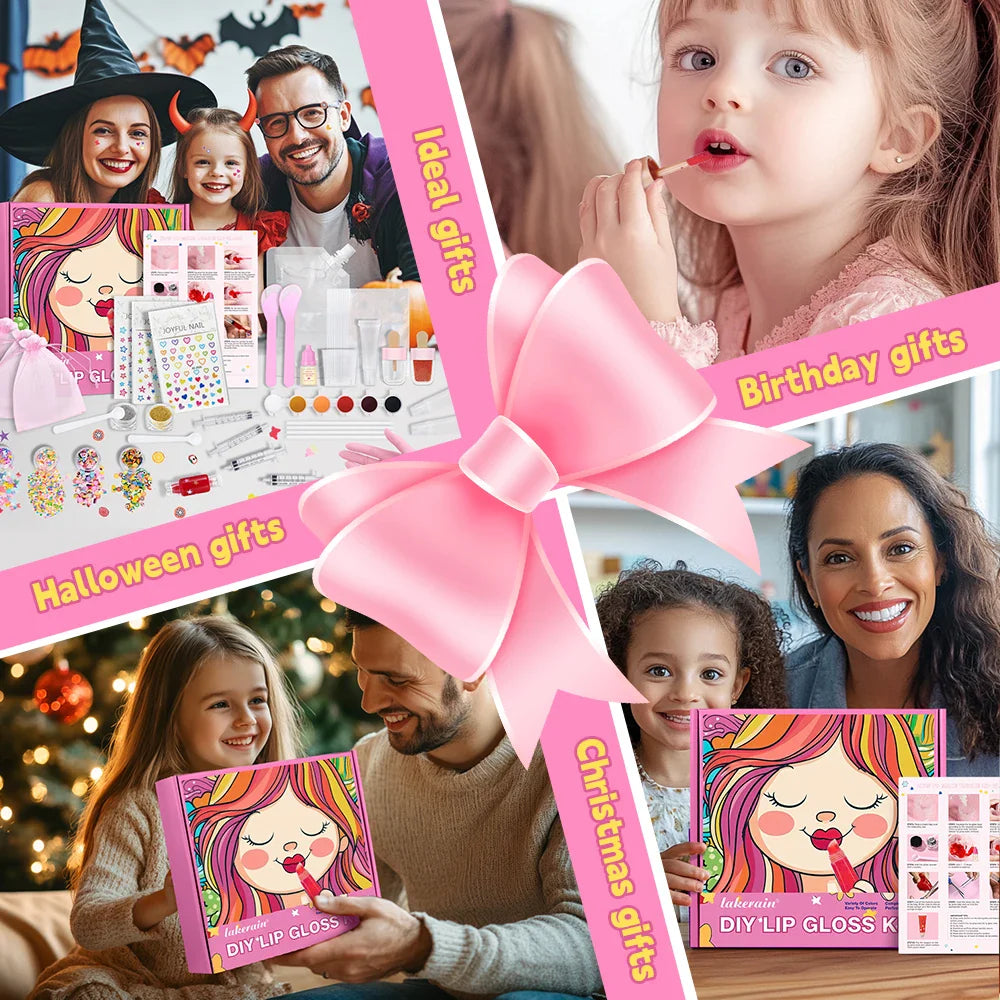 Lakerain DIY Lip Gloss Making Kit – Kids Gift Set