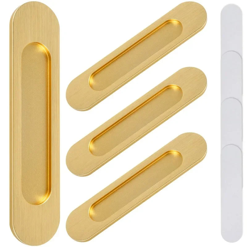 4-Pack Self-Adhesive Sliding Door Handles – No-Drill Cabinet Pulls