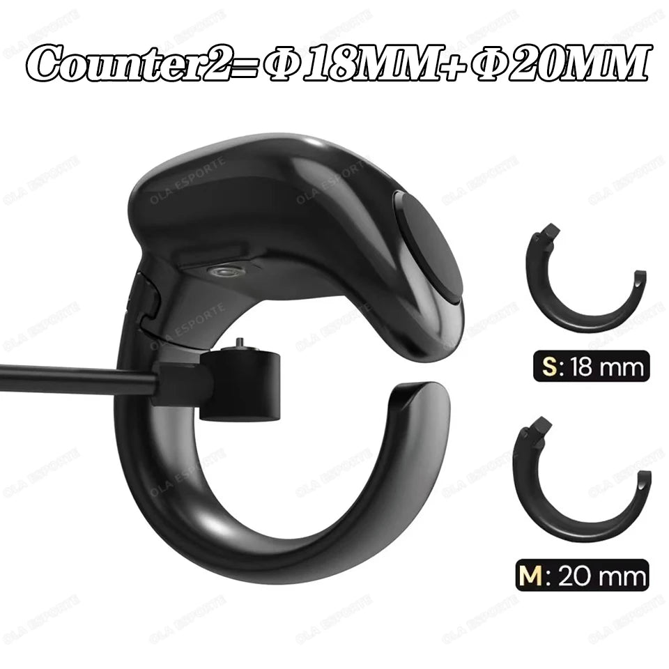 Weslamic Smart Tasbeeh Zikr Ring Islamic Tally Digital Counter for Muslims Praise Prayer Reminder Magnetic Charging Waterproof Peaceful Pleasures Health and Wellness Black 18-20