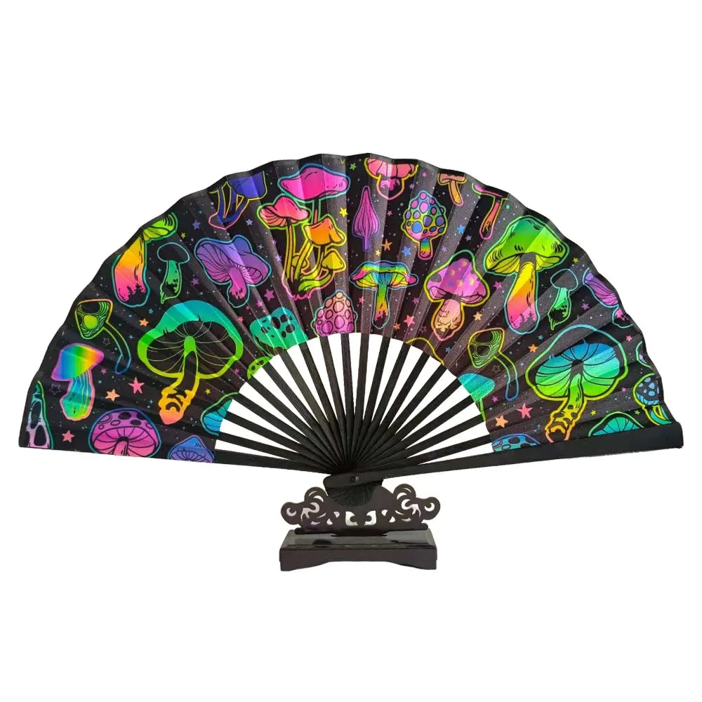 23cm Gradient Folding Kung Fu Fan | Rave, Dance & Costume