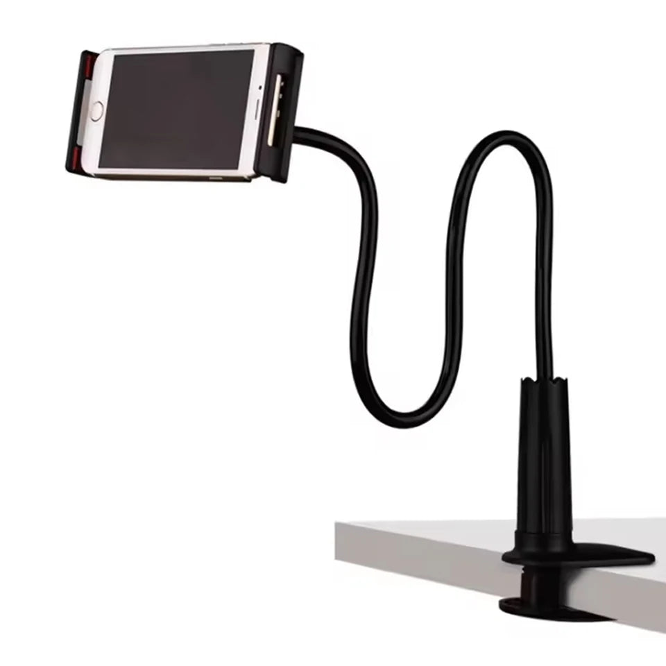 Universal 360° Adjustable Phone Holder Clip Stand – Bed & Desk