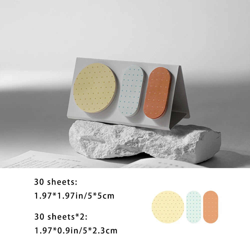 Calendar Sticky Notes Polka Dot Geometric Note Stickers Office Ledger