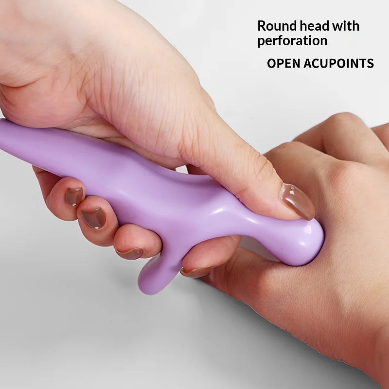 T Acupressure Massager Thumb Finger Press Trigger Point Relief Fatigue Manual Relaxed Whole Body Deep HandHeld Reflexology Tool Peaceful Pleasures Health and Wellness