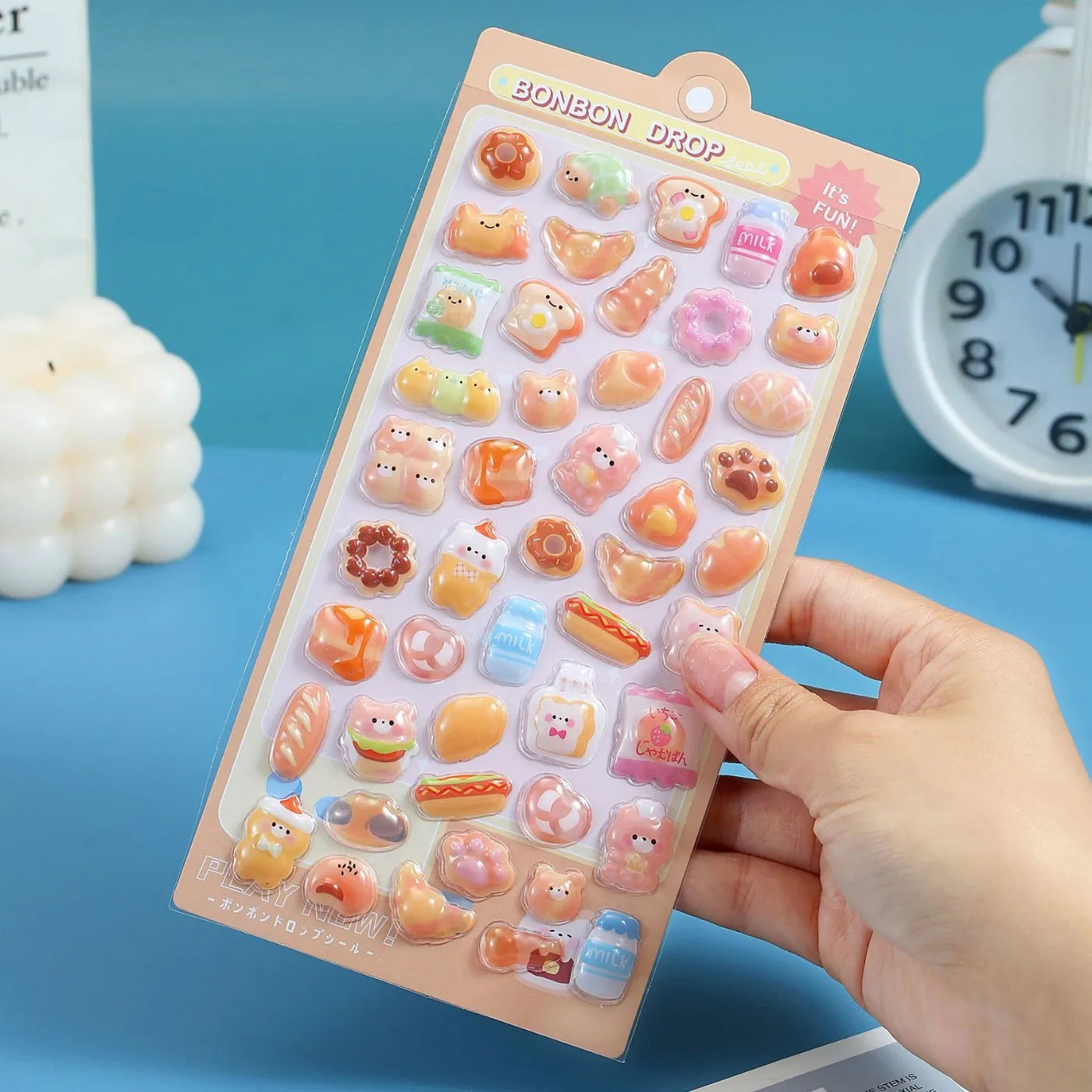 3D Cartoon Relief Stickers for Phone, Laptop, Diary & Notebook