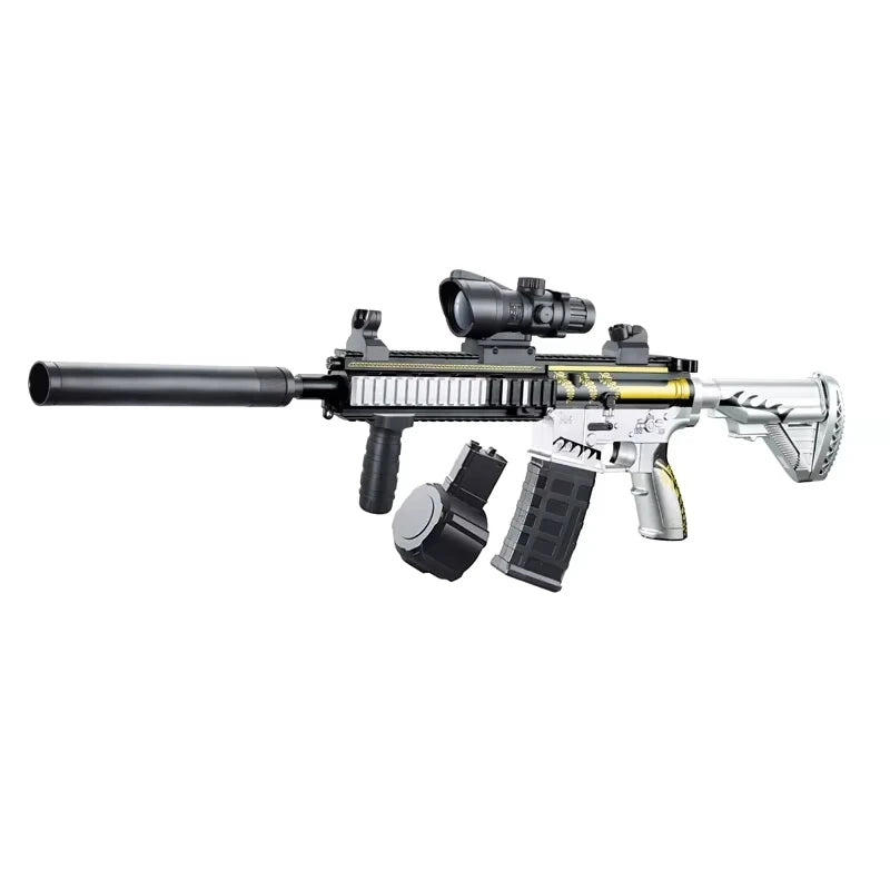 M416 Classic Manual Pull-Up Mode Elastic Gel Ball Launching Toy Gun Boy Outdoor Toy Holiday Christmas Gift Peaceful Pleasures Health and Wellness