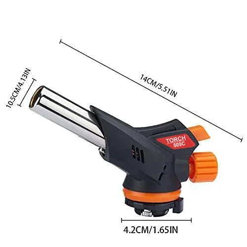 Adjustable Butane Torch – Crème Brûlée, BBQ & Baking Lighter
