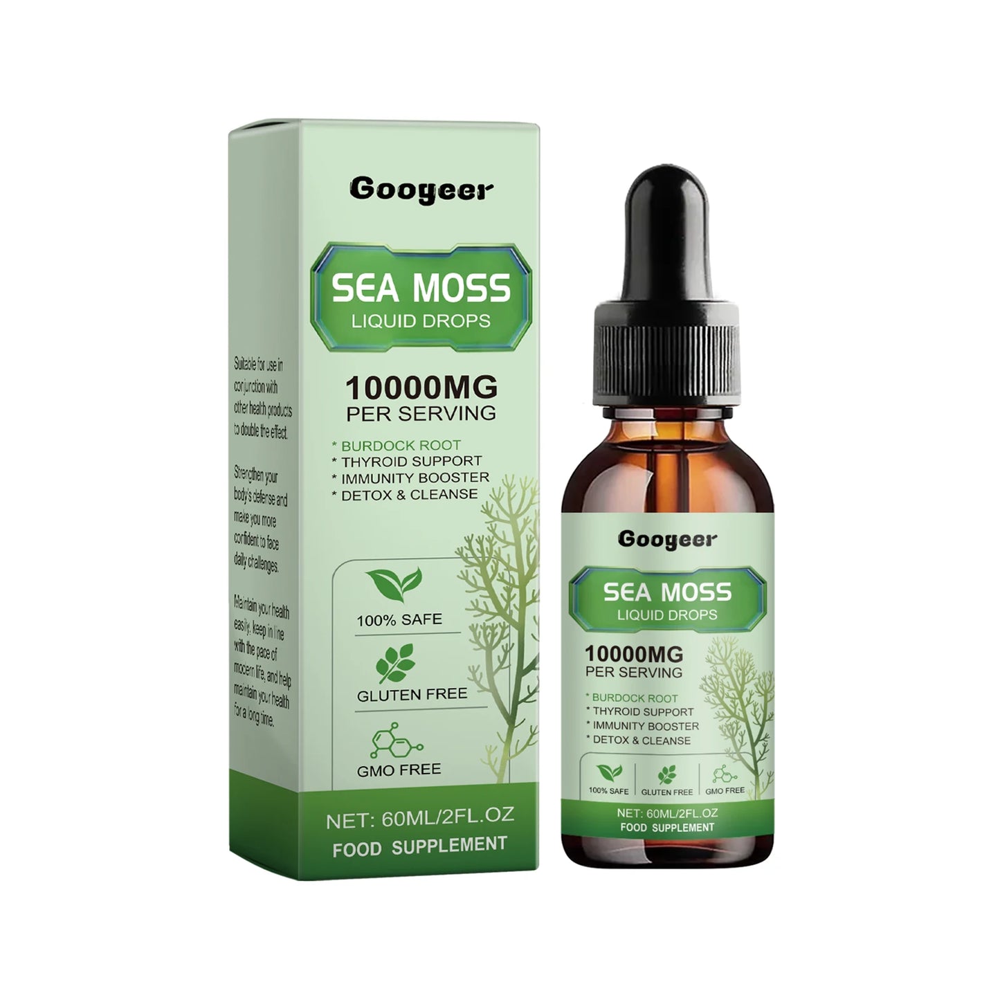 Sea Moss Liquid Drops Burdock Root & Vitamin B1 – 60ml
