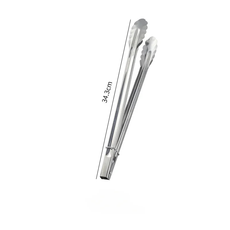 Home Food Tongs Utensils for Kitchen Buffet Meat Kitchens Accessories Accessory Bone Stainless Steel Bread Clip Cooking Tools Peaceful Pleasures Health and Wellness 14-inch