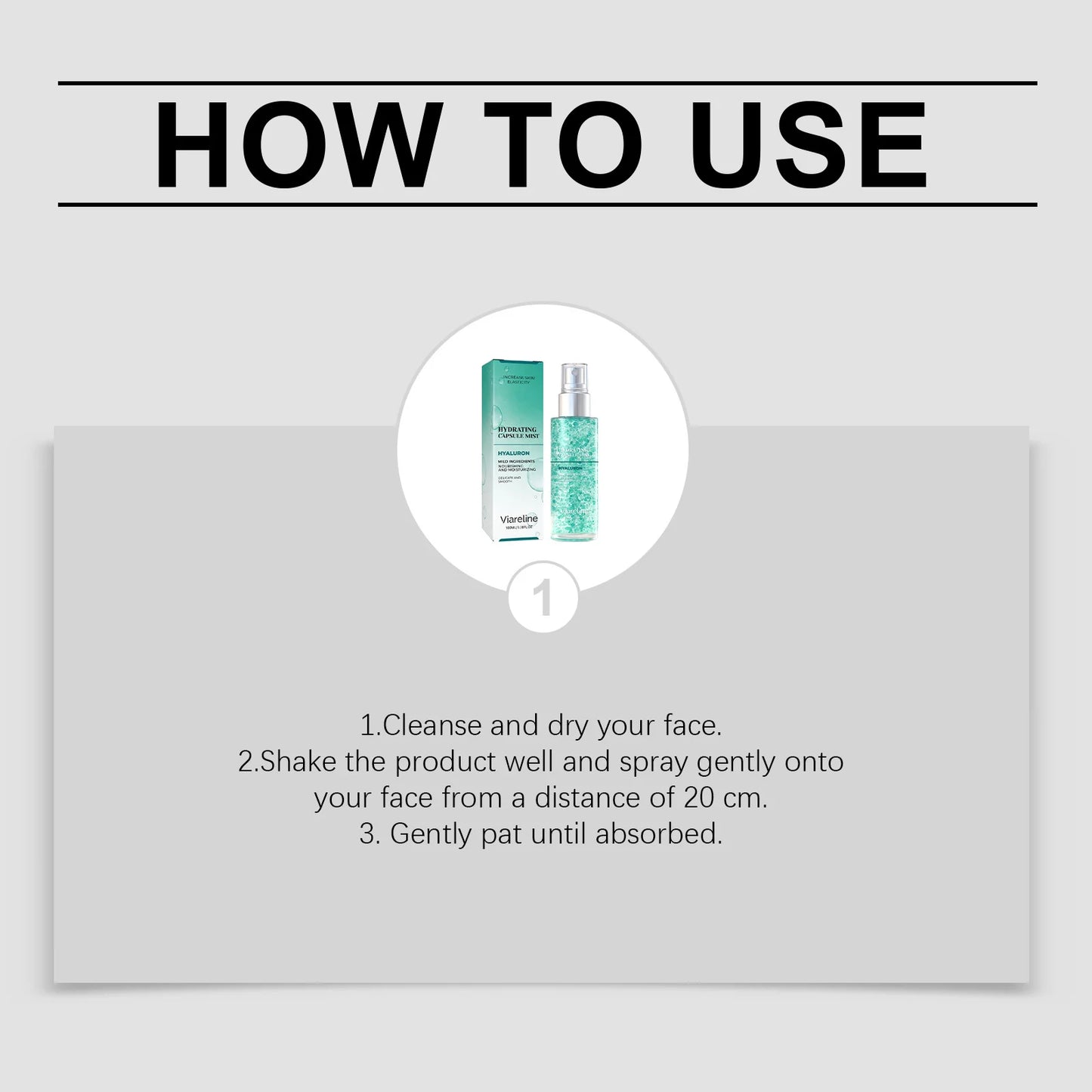 Viareline Hydrating Facial Spray – Brighten, Soothe & Firm