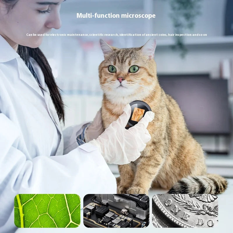 Handheld Digital Electron Microscope with Autofocus and 500X Magnification Peaceful Pleasures Health and Wellness