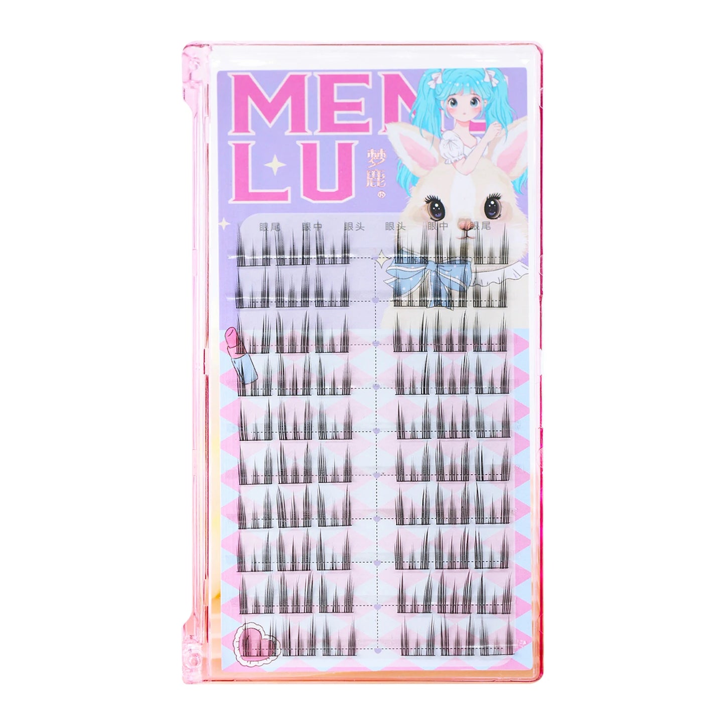 10-Row DIY Cluster Lashes | Natural Volume Eyelash Extensions