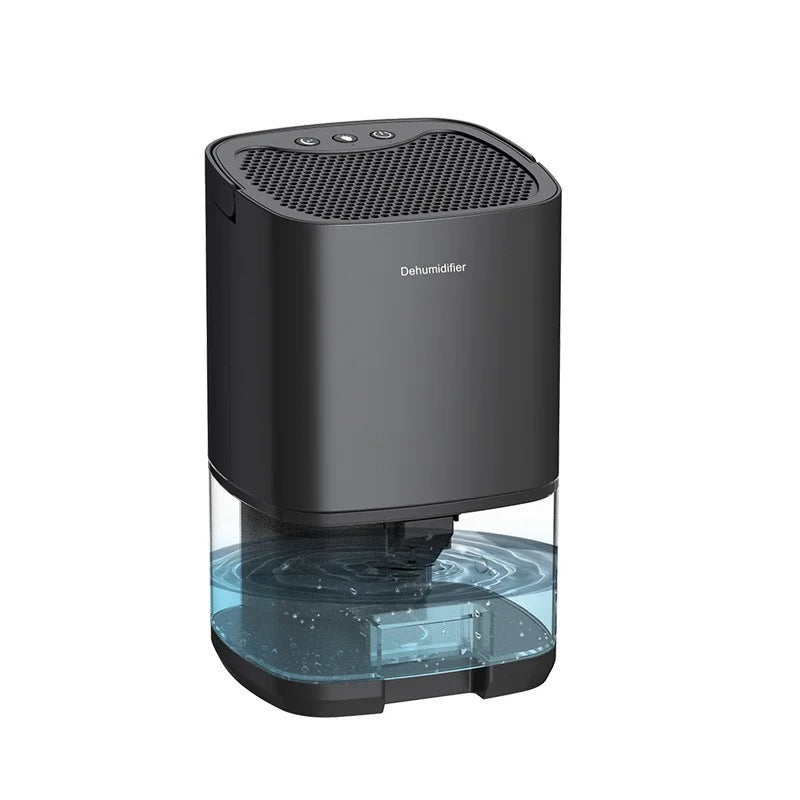 Homefish Portable Mute Air Dehumidifier Moisture Absorber Home Bedroom Office Kitchen Air Dryer Deodorizer Machine EU/US Plug Peaceful Pleasures Health and Wellness black 1 EU Plug