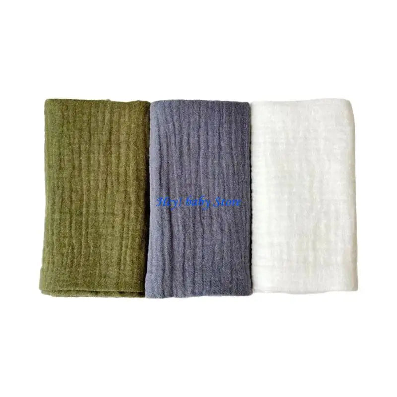 Baby Washcloths 3-Pack | Soft Cotton Burp Cloths for Newborns