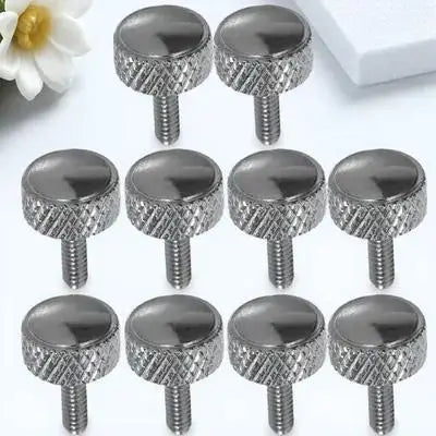 10Pcs Vernier Calipers Thumb Screws Precision Locking Screws Metal Knurled Clamping Screw Knobs Caliper Screw Replacement Parts Peaceful Pleasures Health and Wellness