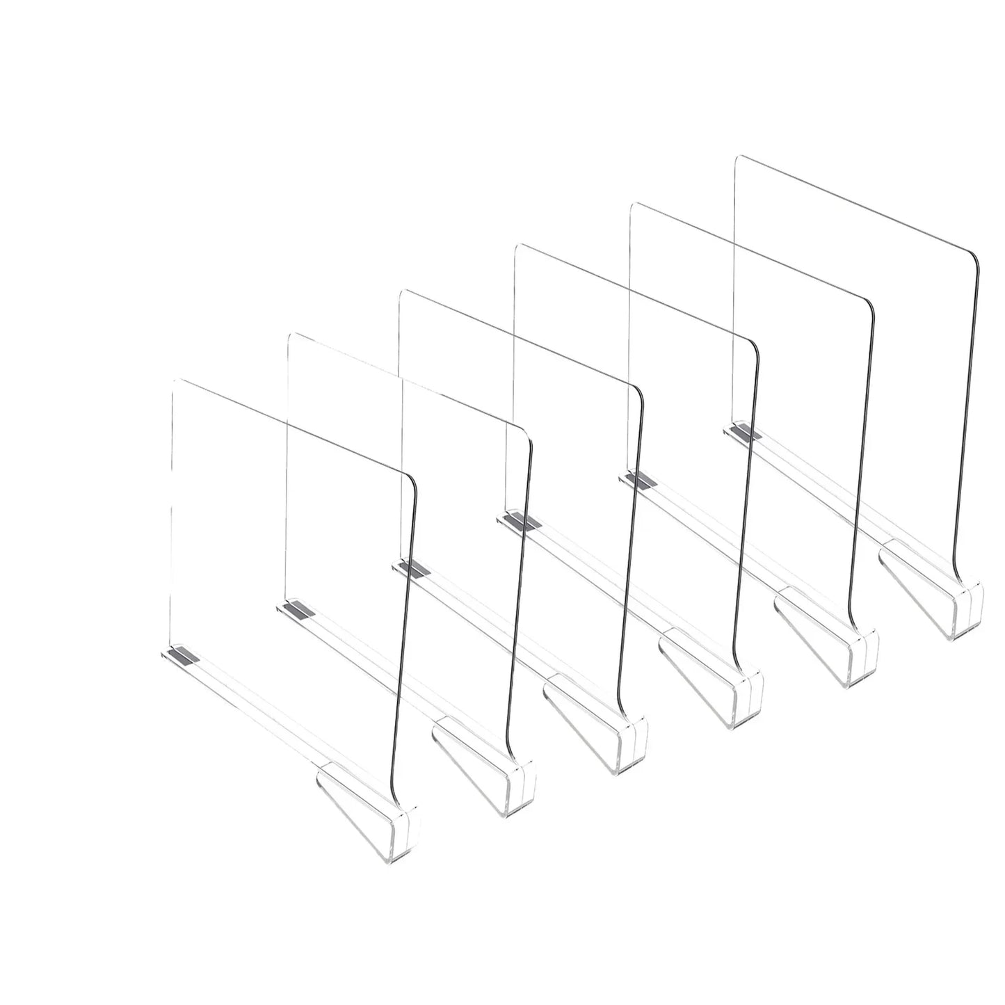 Transparent Closet Shelf Dividers | Wardrobe Organizer 2–8 Pack