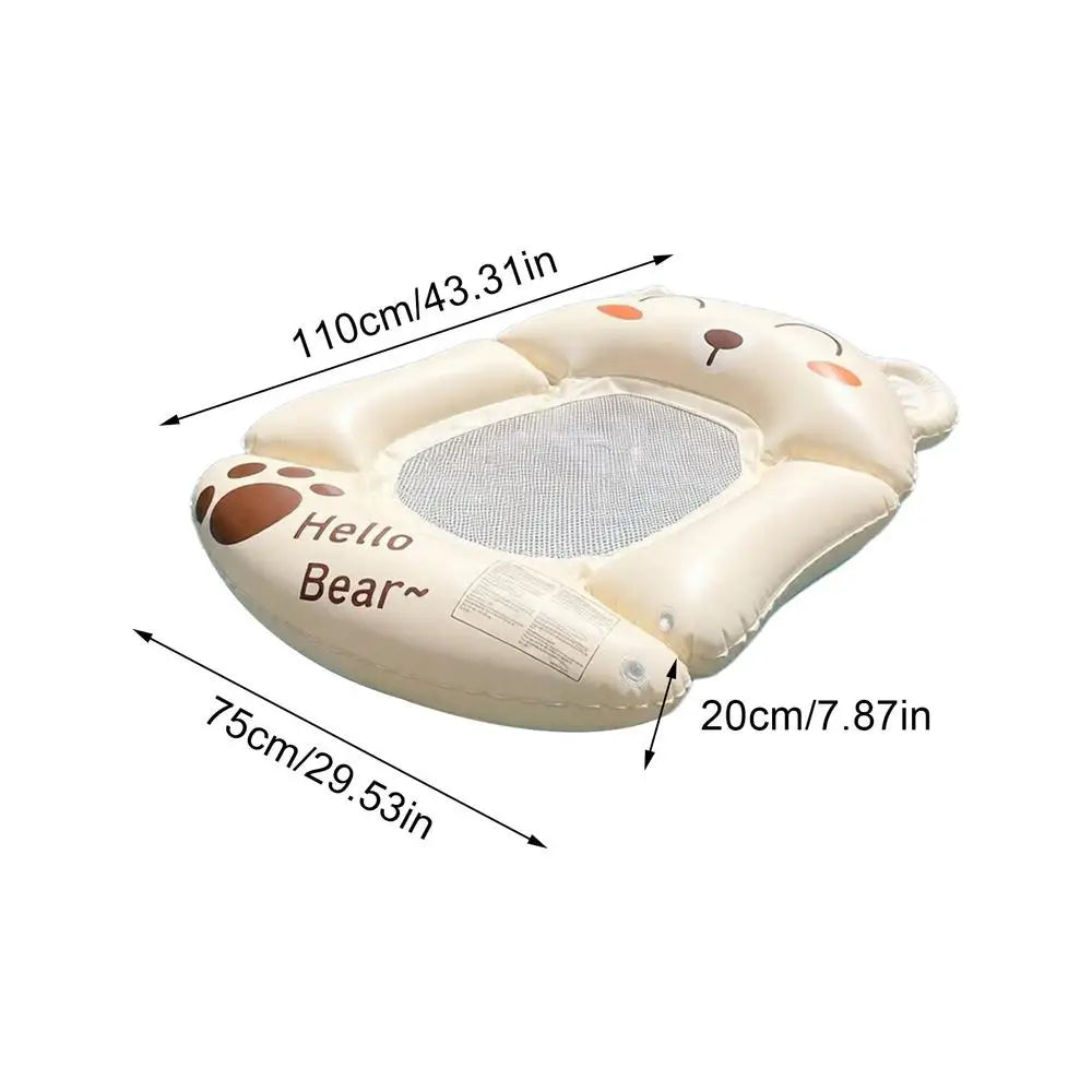 Foldable Inflatable Pool Floats Cute Floating Beds & Rafts For Beach Lake Water Park Yard Garden, Summer Birthday Party Peaceful Pleasures Health and Wellness B