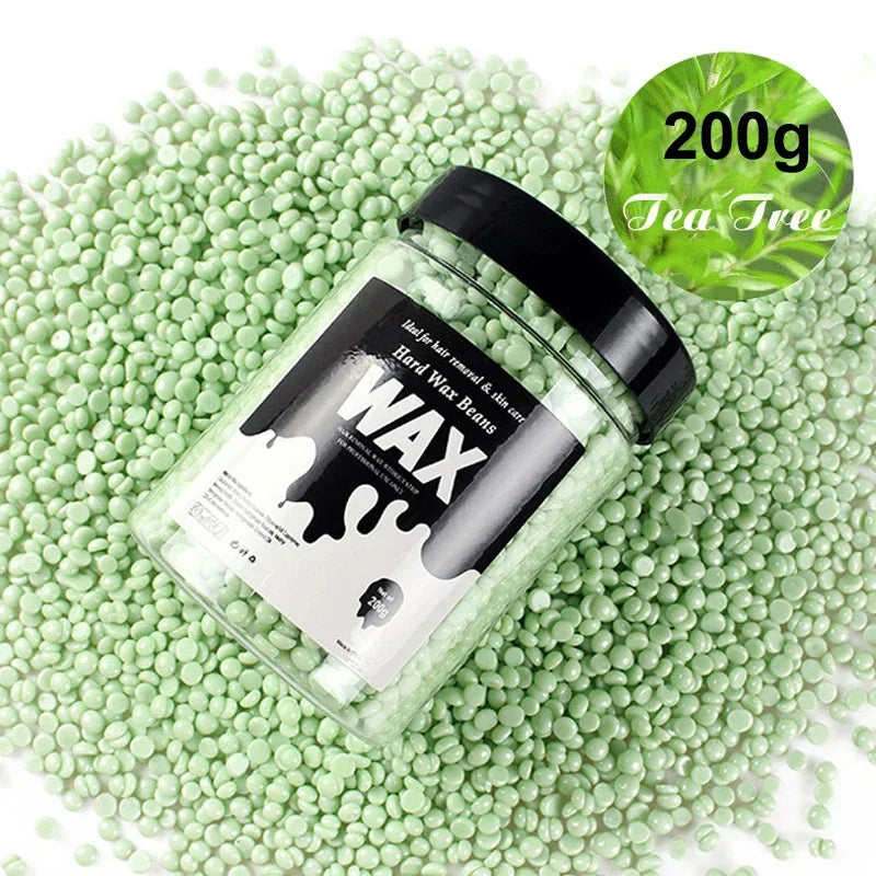 2026 Hot Sale!200g Canning Hard Wax Beans For Men And Women Body Hair Removal Depilatory Wax For Wax Heater Kit Peaceful Pleasures Health and Wellness 037-200g-TeeTree