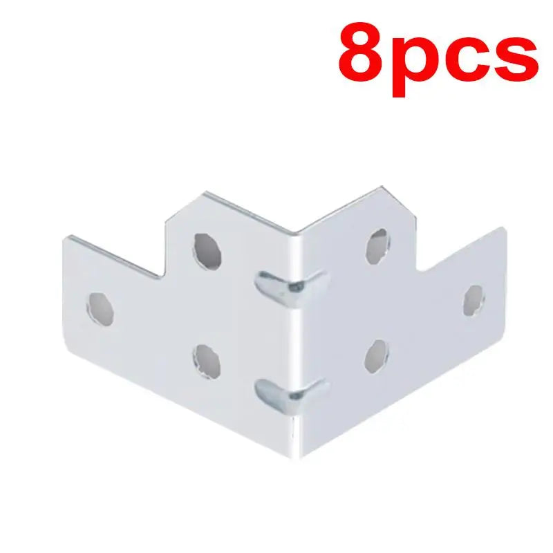 Flight Case L Brace Corner Protectors | 6-Hole Angle Brackets 4/8Pcs
