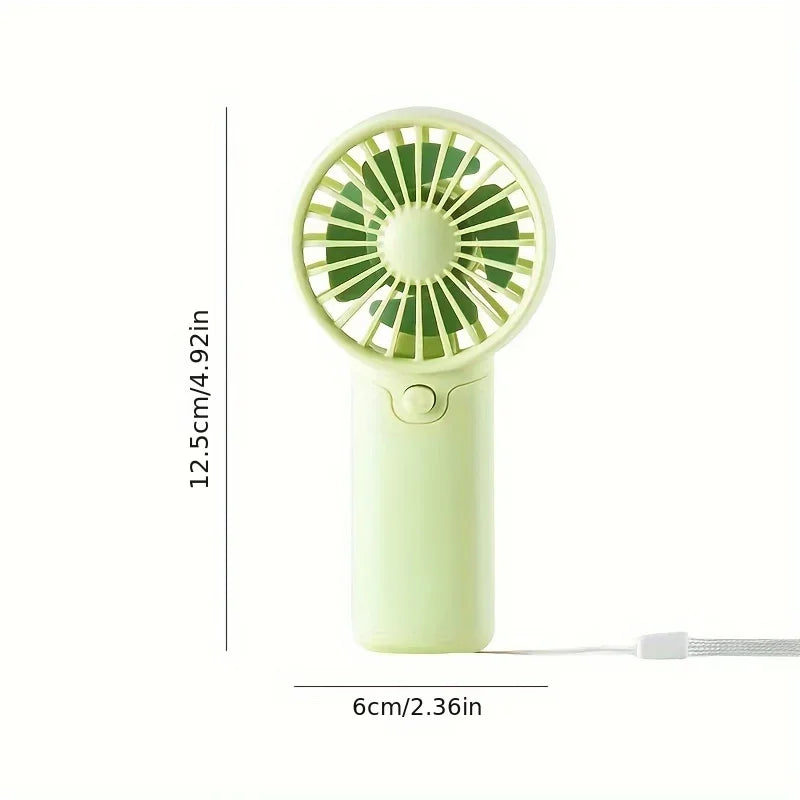 Cute Mini Portable Handheld Fan – Pocket Size, Low Noise