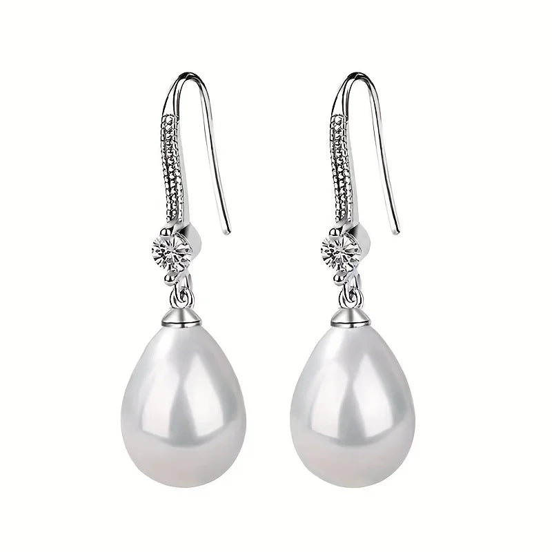 Oval Teardrop Drop Earrings | Bridal & Party Jewelry Gift