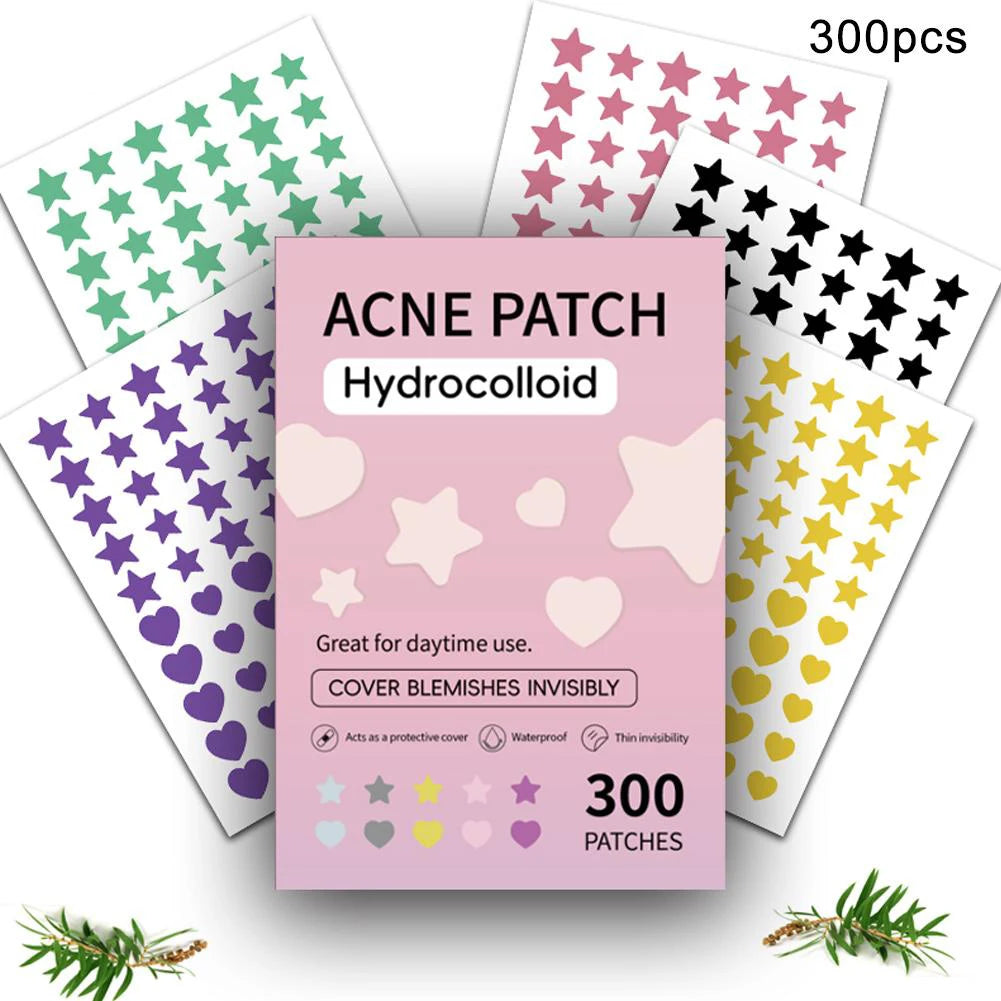 120 Counts Cute Colorful Butterfly Pimple Patches Acne Treatment Stickers Invisible Acne Cover Face Spot Pimple Patch Skin Care Peaceful Pleasures Health and Wellness 300pcs A
