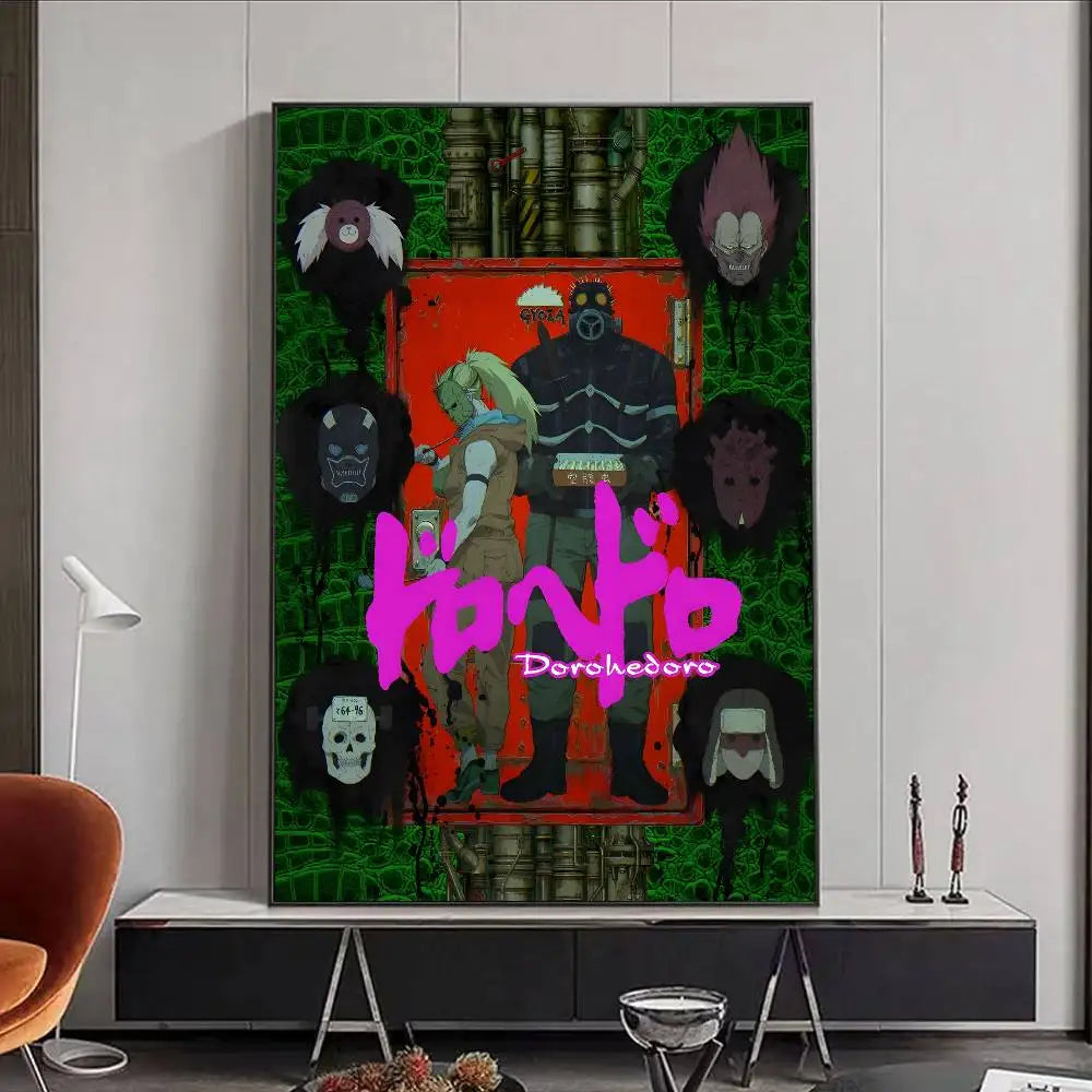Dorohedoro Anime Horror Poster – HD PVC Waterproof Wall Art