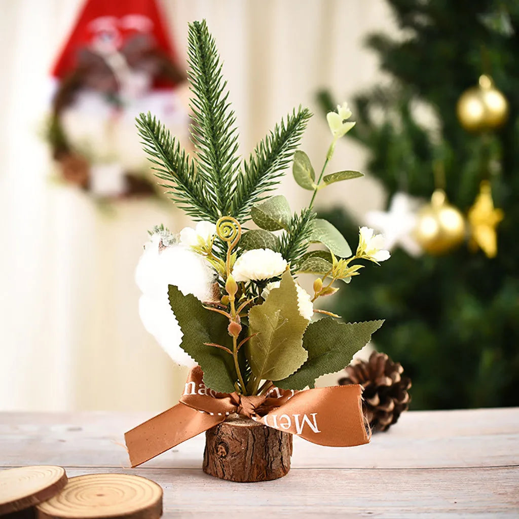 Mini Artificial Christmas Tree | Tabletop Holiday Décor