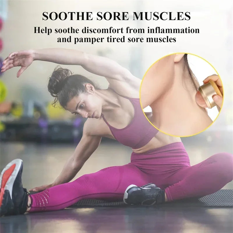 Jade Scraping Massage Salt Ball Ice Roller for Neck & Body