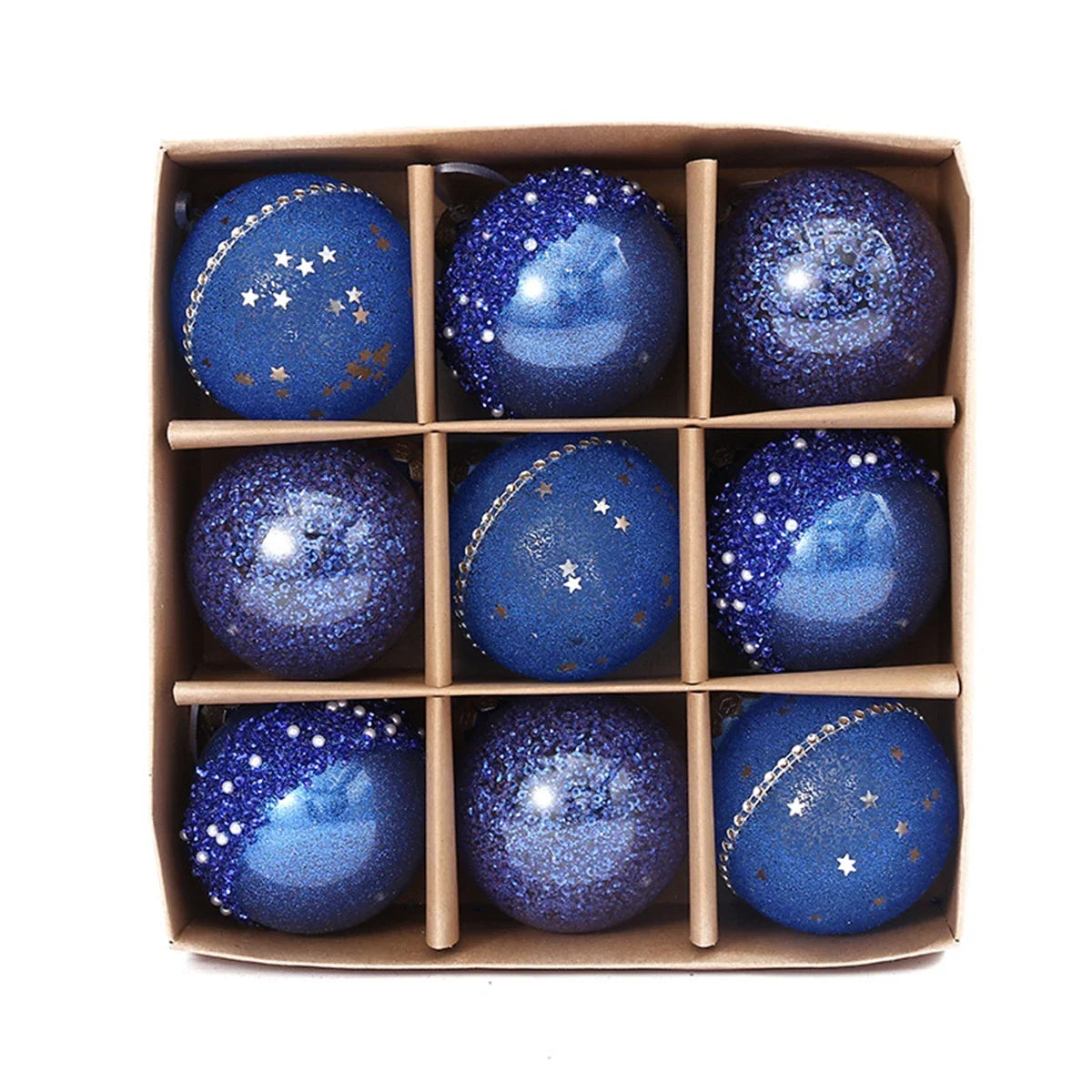 Christmas Ball Ornaments Set of 9 – Classic Holiday Tree Decor