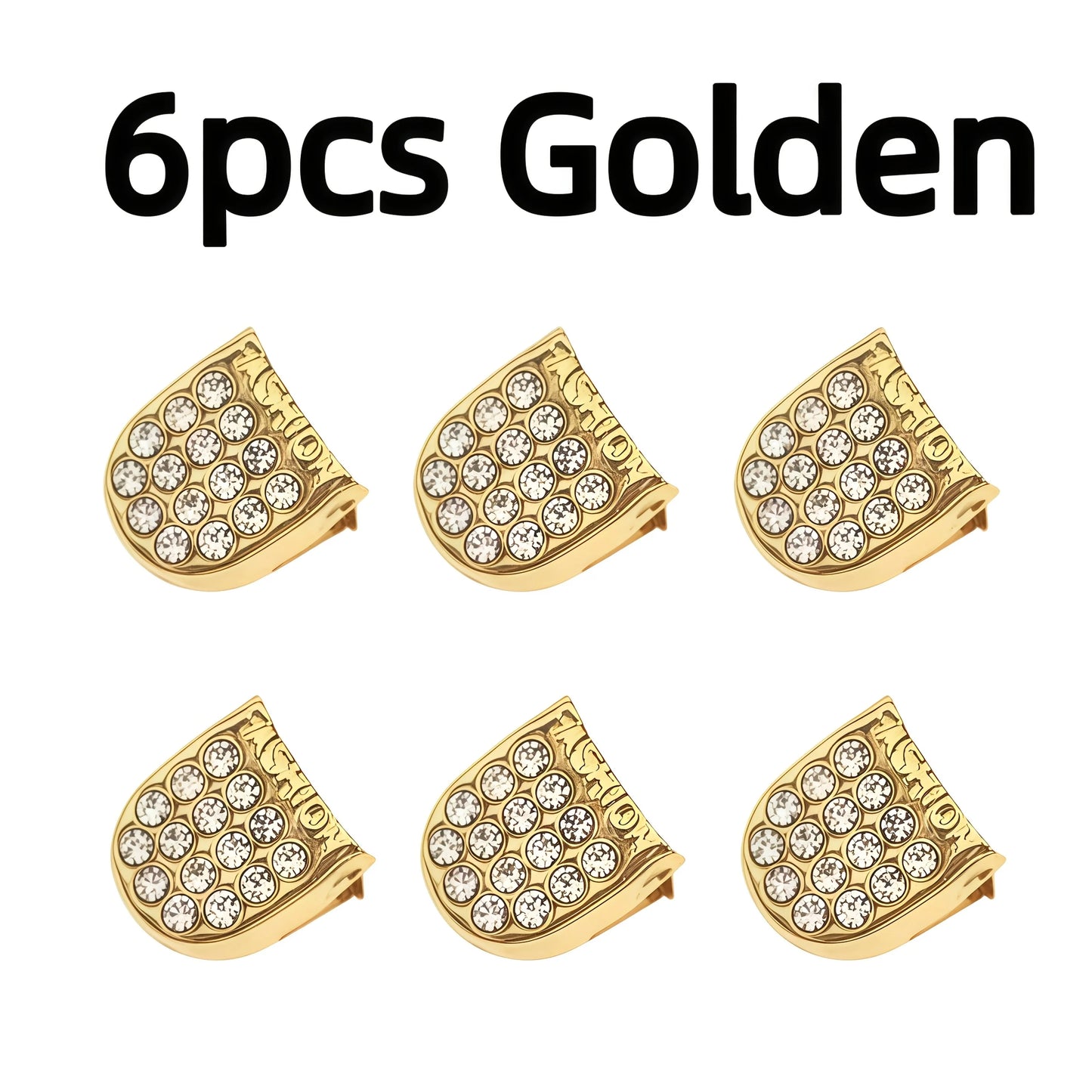 Rhinestone-embedded Lazy Lacing Shoe Buckle Tie-free Fixed Strap