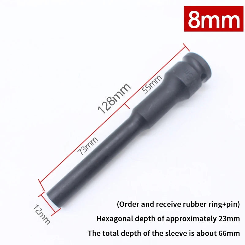 1/2" Drive Hex Socket Wrench Set 8-19mm | Chrome-Vanadium Hex Socket Wrench Peaceful Pleasures Health and Wellness 1