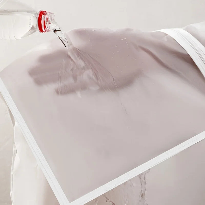 5-Pack Hanging Garment Bags – Transparent Zipper Dust Covers