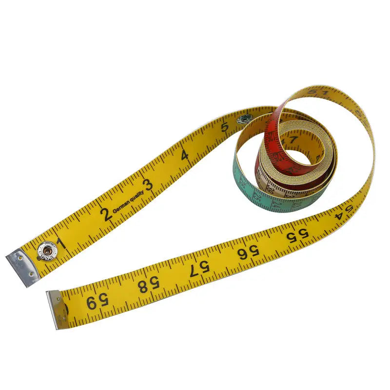 1.5m Tape Measure Double-sided Sewing Ruler with a Snap Button Tailor Measuring Tool Soft Band Tape Body Measuring Ruler Home Peaceful Pleasures Health and Wellness 5pcs