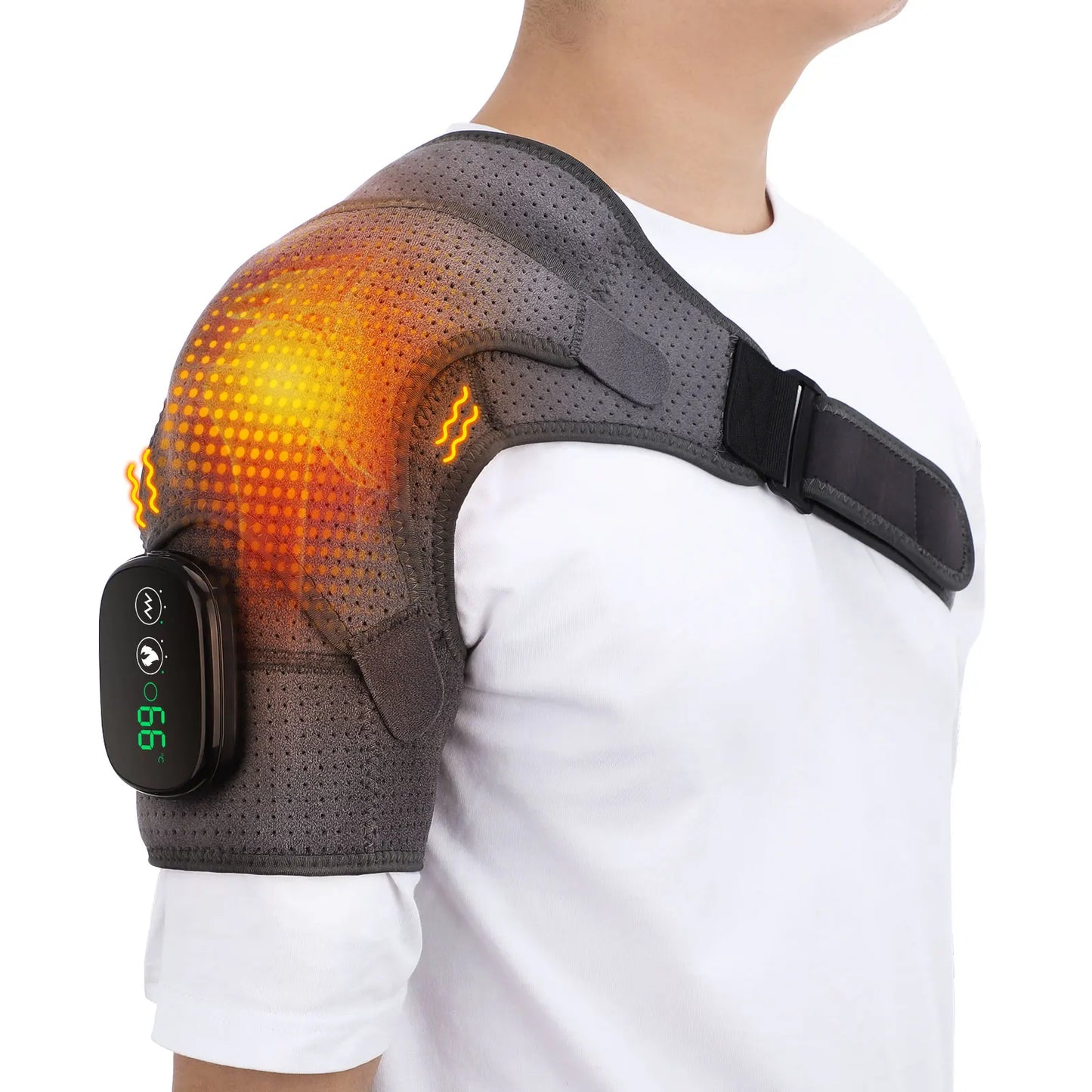 Electric Heated Shoulder Massage Wrap – Adjustable Warmth Shawl