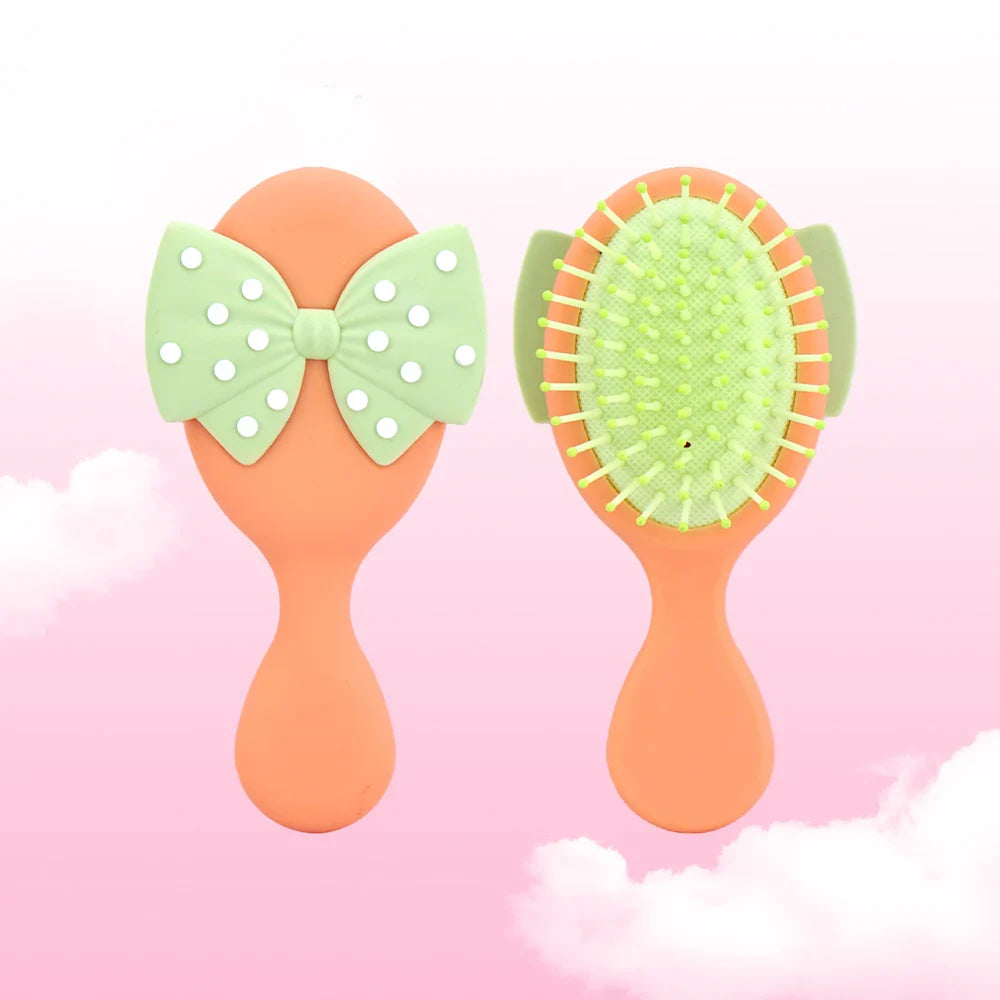 Mini Polka Dot Bow Air Cushion Hair Brush – Detangling Comb