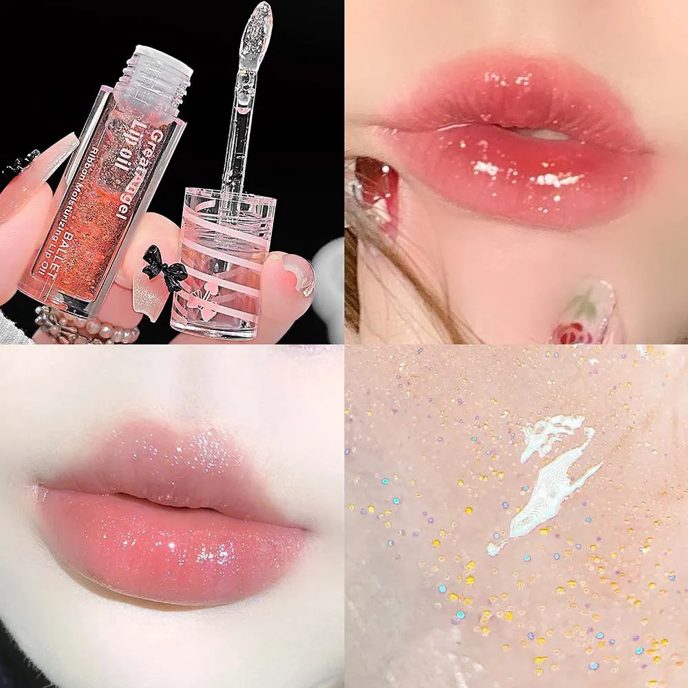Crystal Jelly Lip Oil Gloss – Plumping & Moisturizing Shine