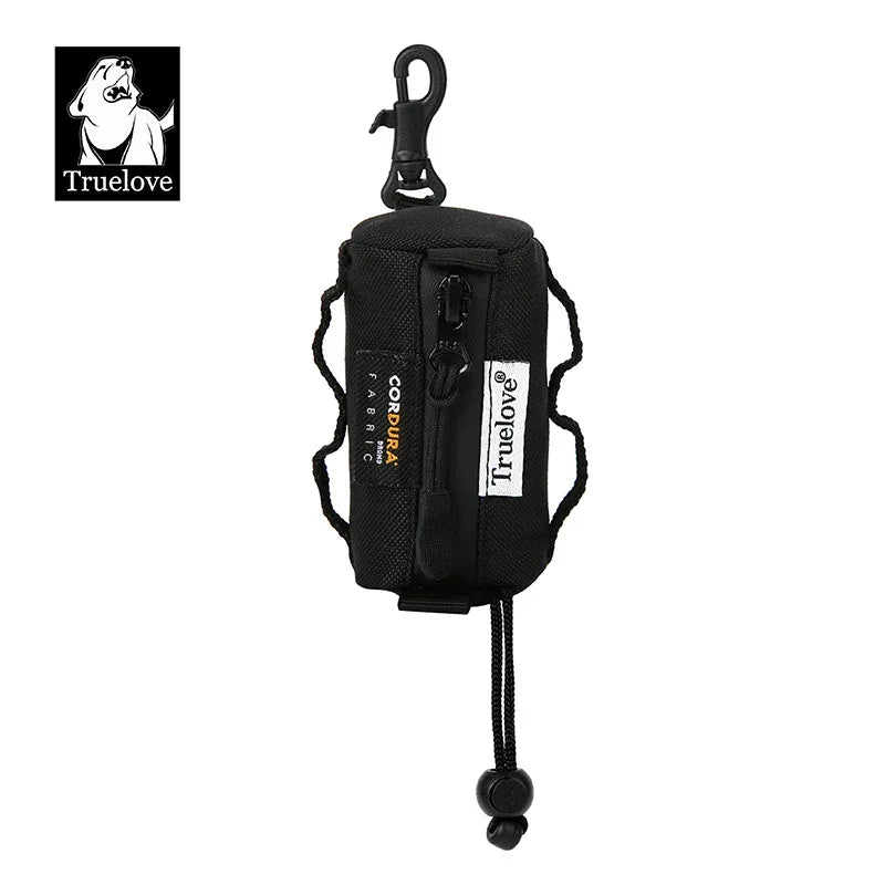Truelove Pet Dog Adjustable Small Bag Dispenser Canine Poop Bag Holder with Carabiner Suitable for All Dog Leashes Walk TLB2012 Peaceful Pleasures Health and Wellness Black Free China Mainland