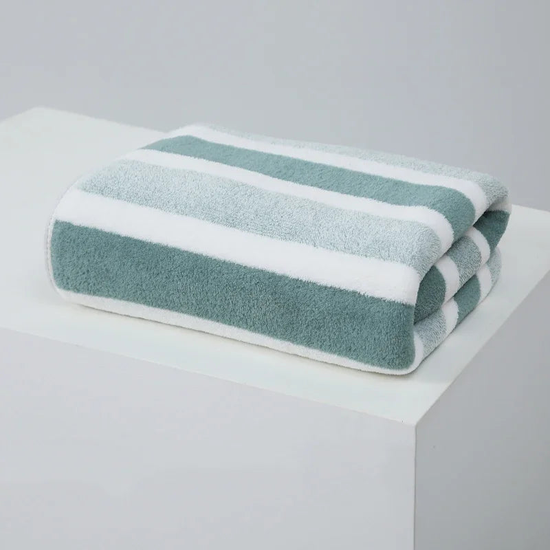 Striped Towel Set – Soft Quick-Dry Bath & Hand Towels