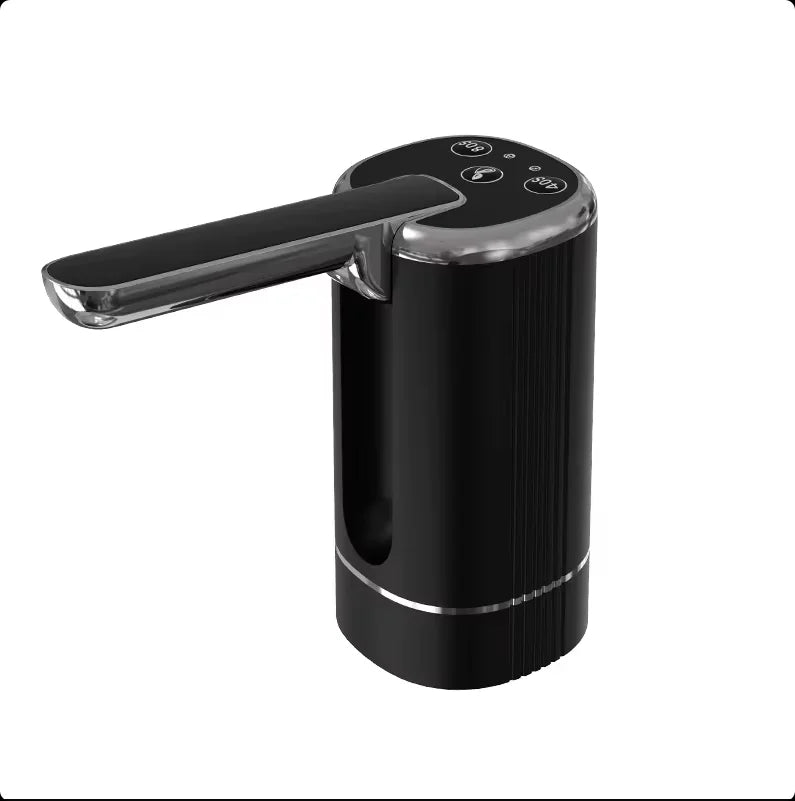 HOMEFISH Electric Household Folding Water Pump Bucket Automatic Water Dispenser Small Water Outlet for Home Use Peaceful Pleasures Health and Wellness black