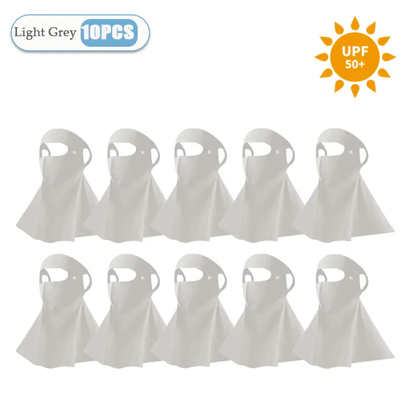 3D Ice Silk UPF50+ UV Face Mask – Cooling Balaclava Women