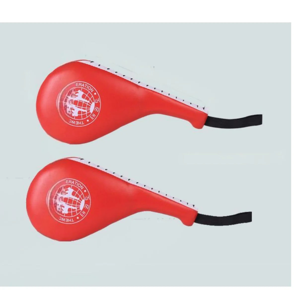 Taekwondo foot target double leaf children adult fitness boxing Sanda training chicken legs hit target hand boxing target target Peaceful Pleasures Health and Wellness 2ps 2