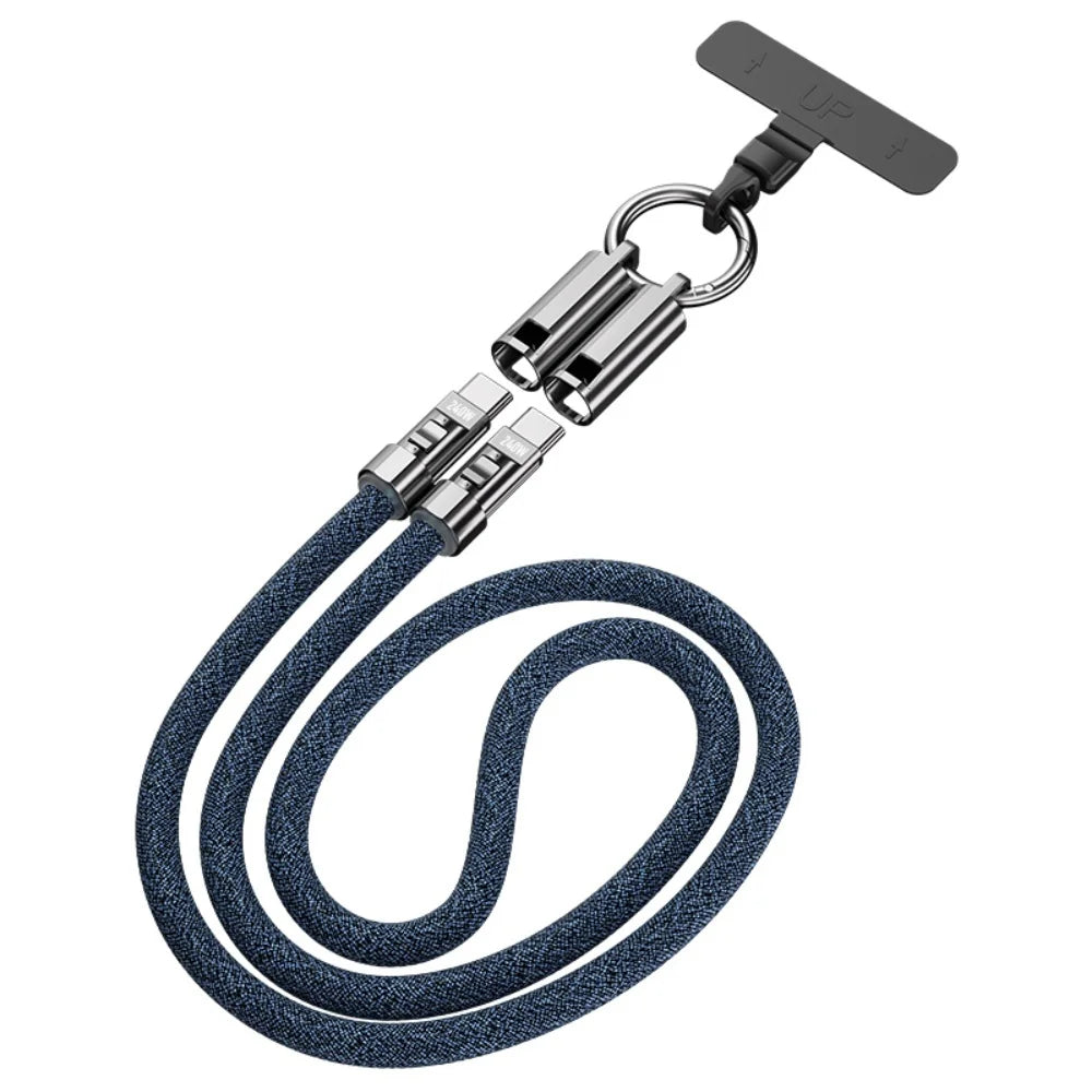 240W USB-C Fast Charging Cable 5A Short Keychain Cord