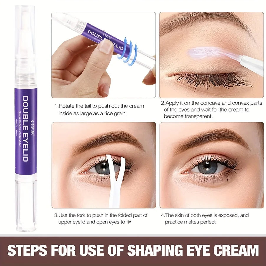 GZE Double Eyelid Cream Pen – Bigger Eyes, Natural Look