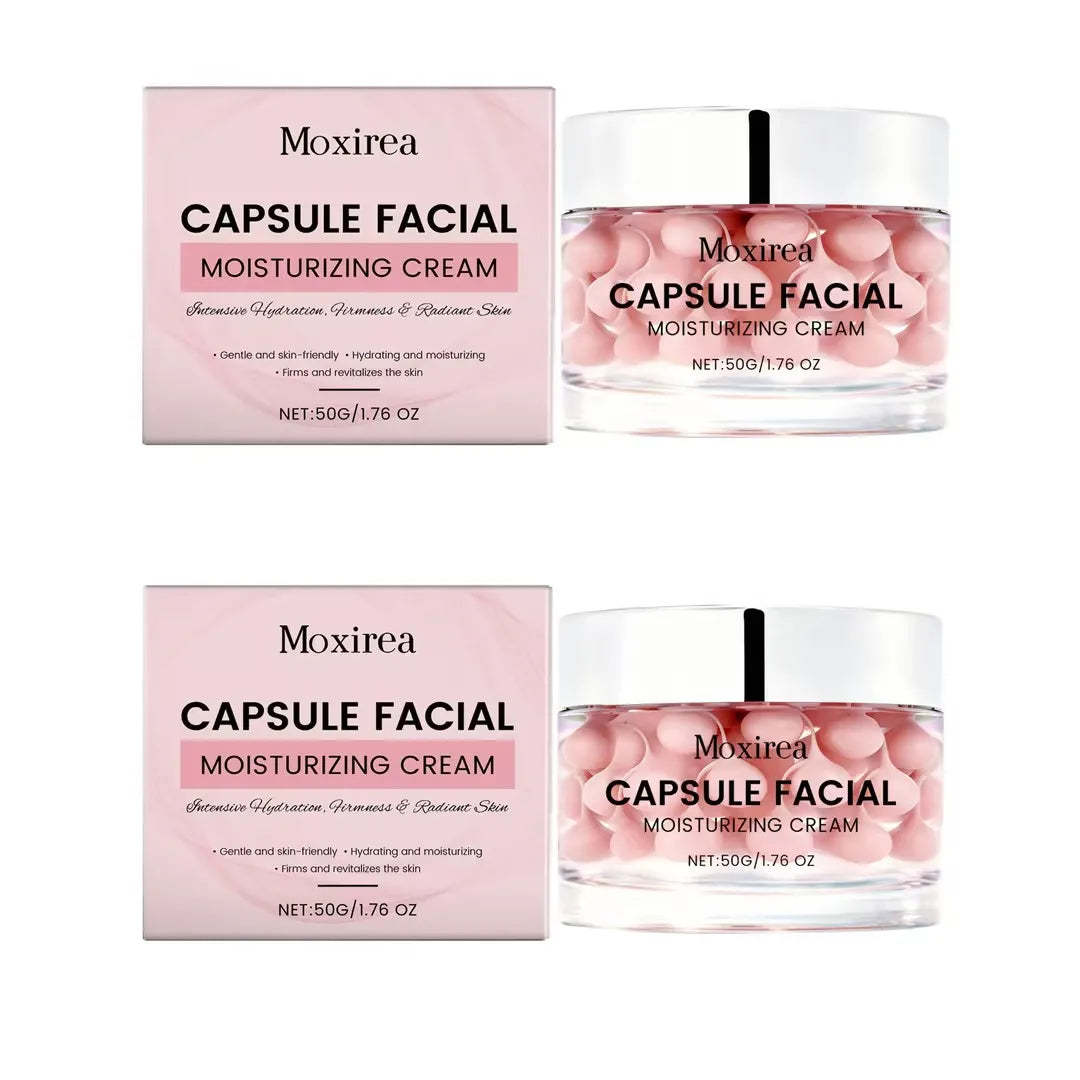 MOXIREA Pink Capsule Face Cream – Hydrate, Brighten & Firm 50g