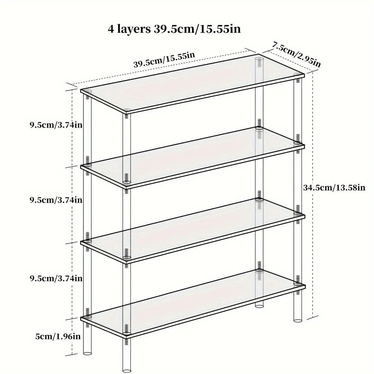 Clear Acrylic Display Stand Riser Rack – Figures, Perfume & Cupcake