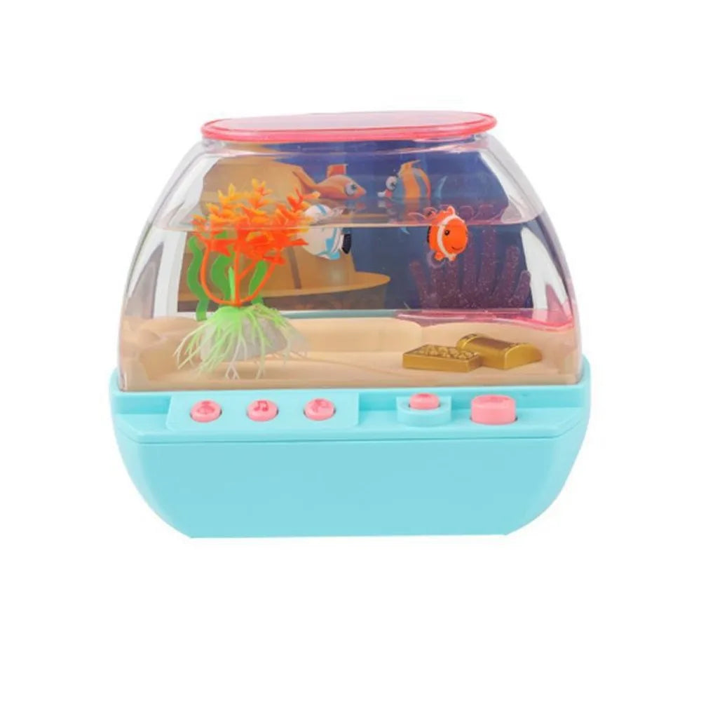 LED Mini Fish Tank Toy with Music & Fishing Game | Desktop