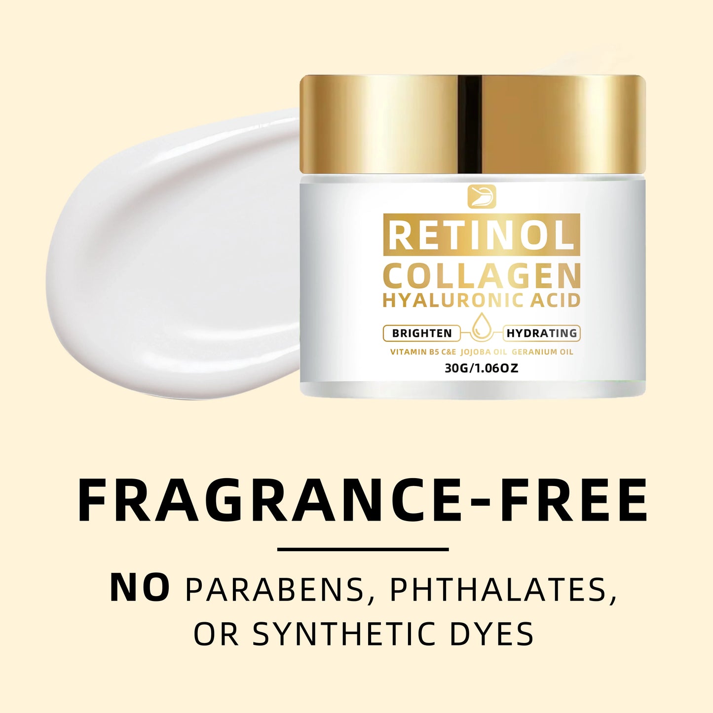 Ottilavie Retinol Collagen Hyaluronic Acid Cream 1.76oz